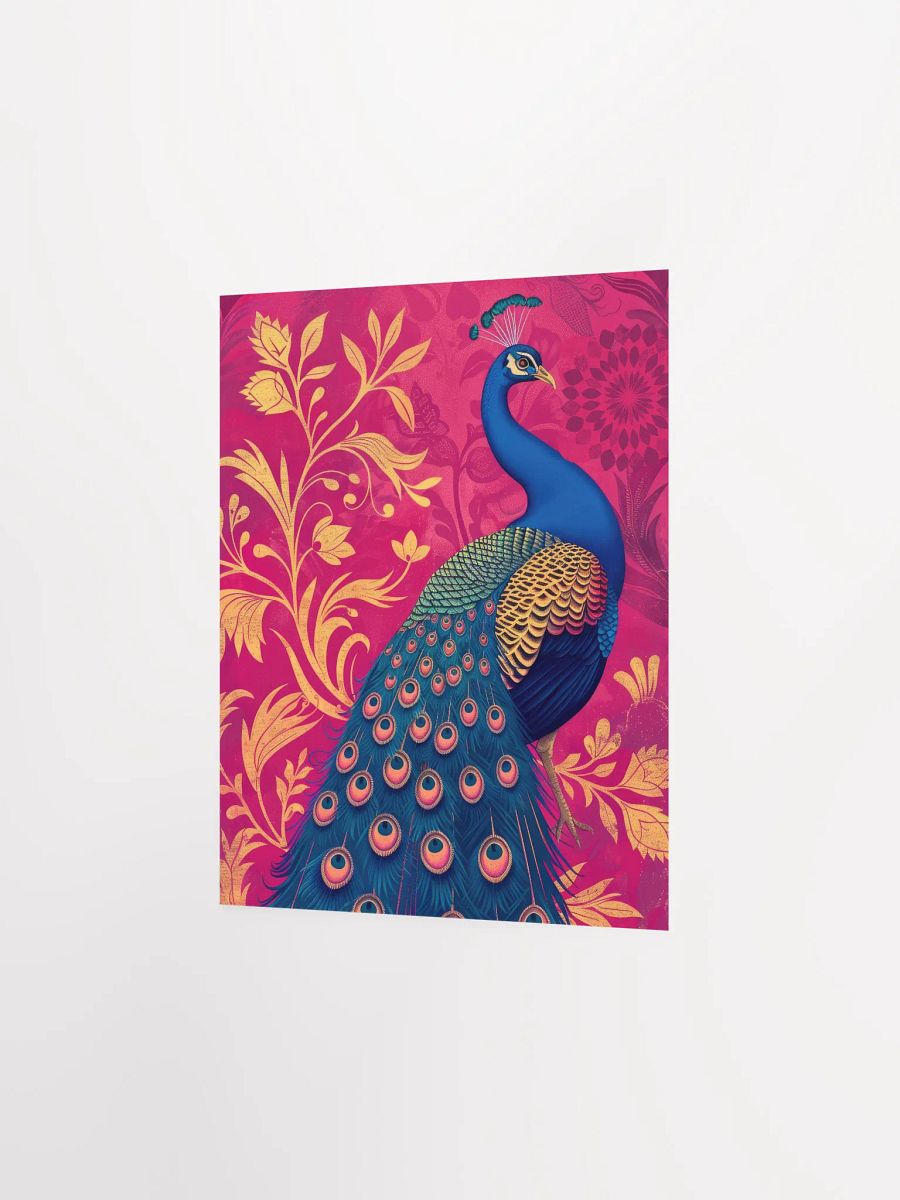 Art Nouveau Peacock on Fuchsia product image (11)