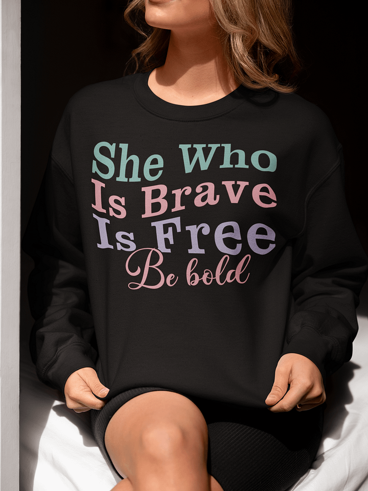 Brave & Free Crewneck Gildan Sweatshirt product image (1)