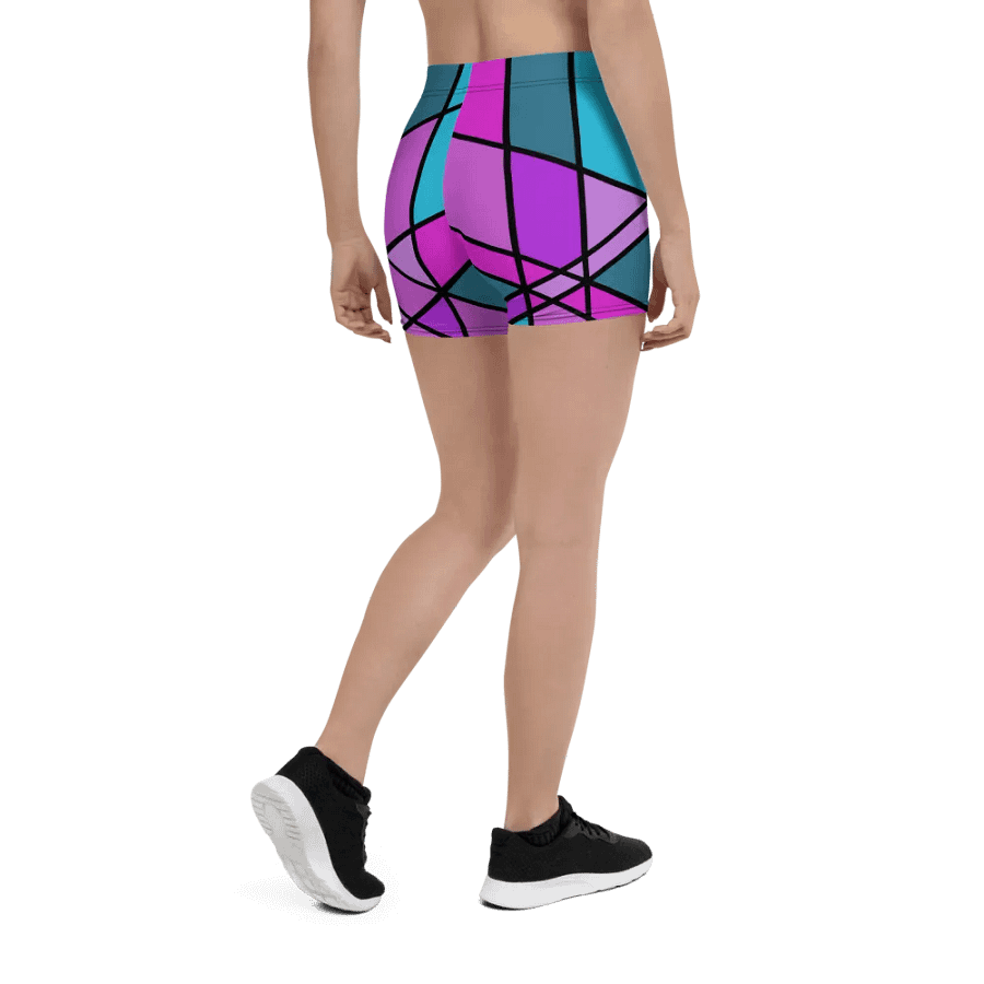 Modern Cool Multi-Colored Geometric Shorts product image (10)