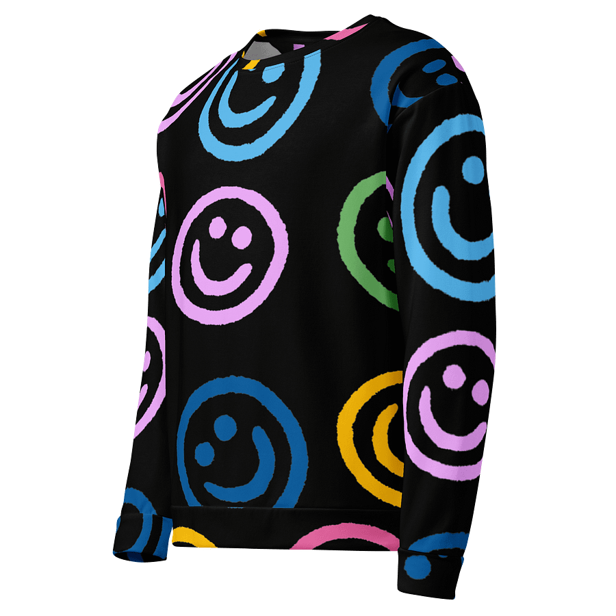 Vibrant Smiley Faces Recycled Sweatshirt product image (3)