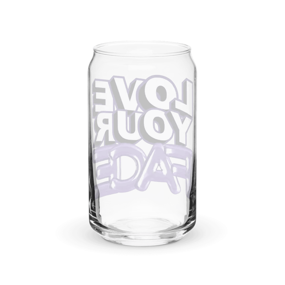 Love Your Face Can-Shaped Glass product image (8)