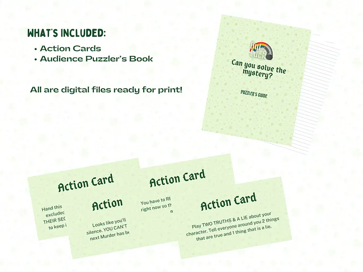 Out of Luck - A Festive St. Patrick's Day Murder Mystery - Extracurriculars Add-On product image (2)