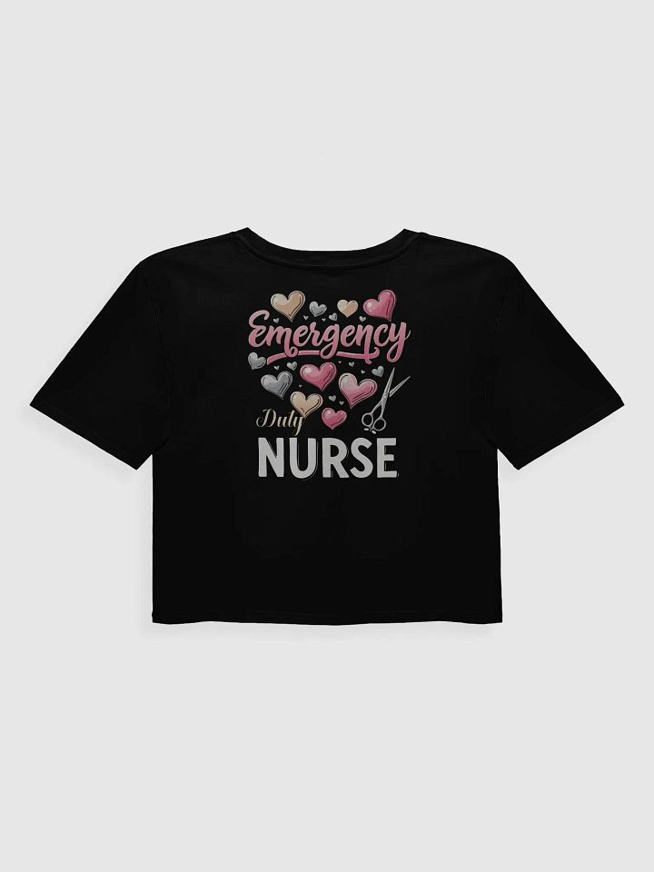 Valentines Emergency Duty Nurse Crop Top product image (2)