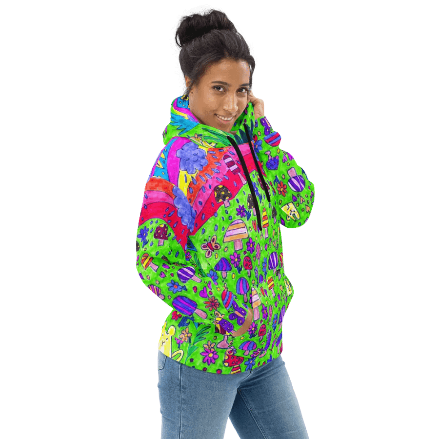 Abstract Nature's Doodle Art Unisex All Over Print Hoodie product image (10)