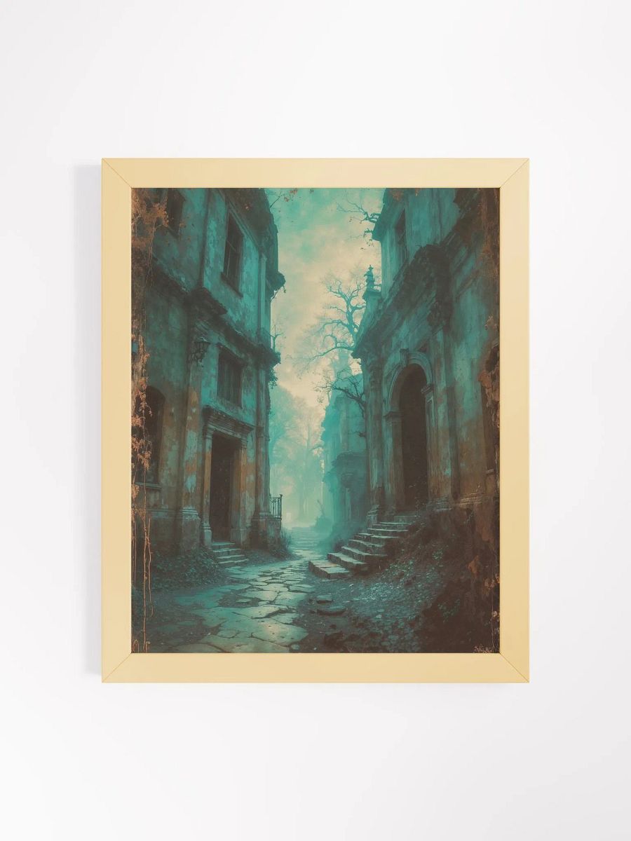 Misty Cobblestone Lane Framed Print product image (4)