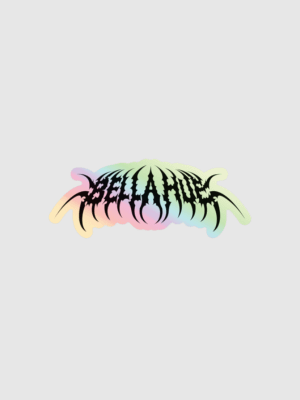 Bella Hue 'Silence' Holographic Logo Sticker! product image (1)
