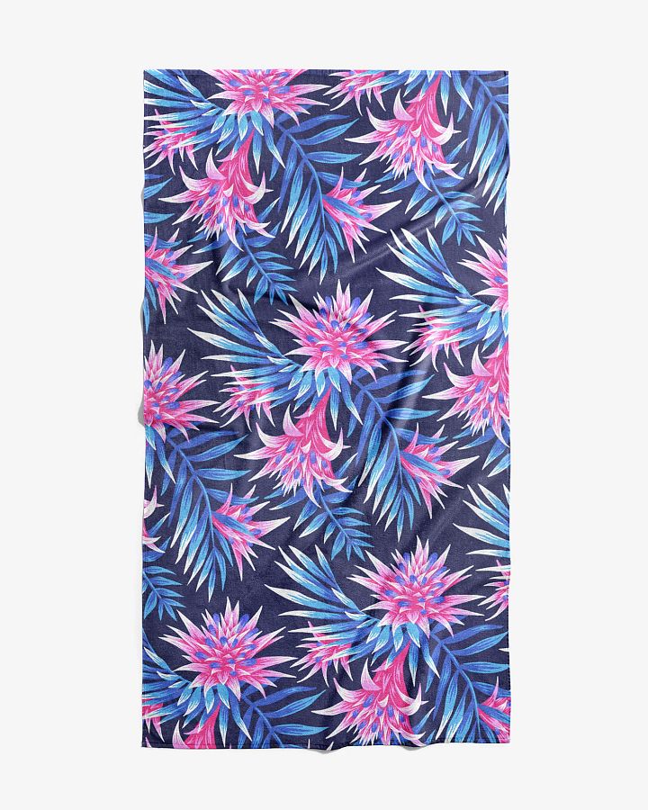 Beach Towel - Fasciata Tropical / Blue & Pink product image (1)