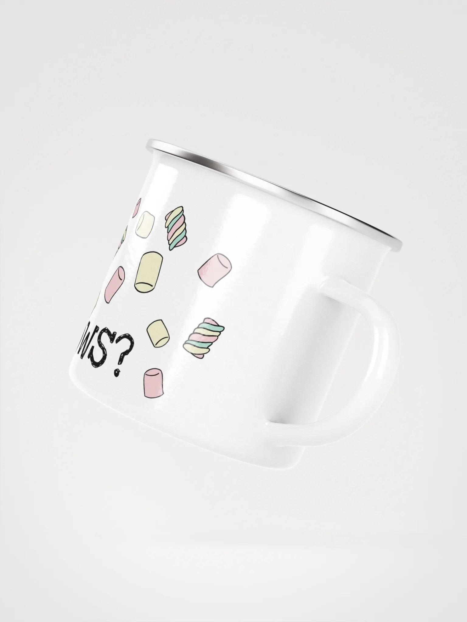 Will there be... Marshmallows? Enamel mug product image (3)