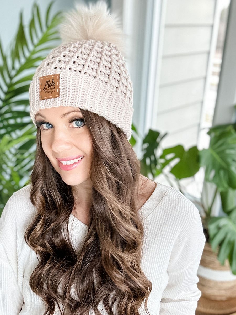 Waffle Stitch Hat Crochet Pattern product image (4)
