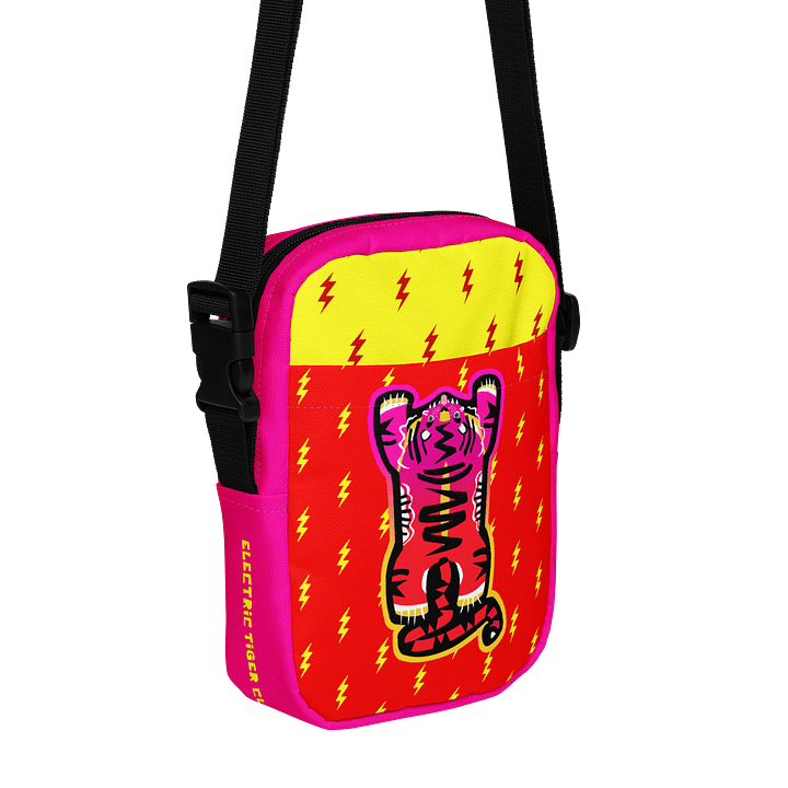 Pink Electric Tiger with Red and Yellow - Crossbody Bag product image (1)