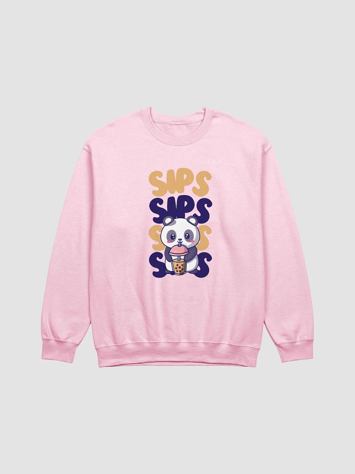 Kawaii Panda Drinking Boba Premium Sweatshirt product image (9)
