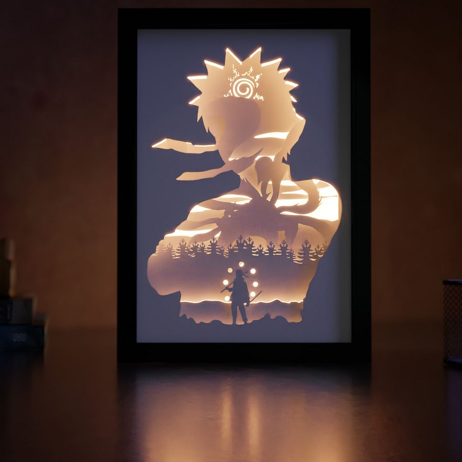 Naruto Legendary Pack Lightbox template 8 in 1 - PDF PNG SVG DXF + Video Tutorial product image (5)
