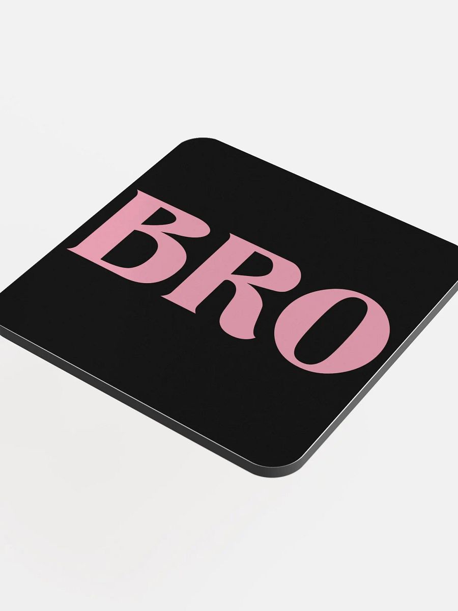 Bro glossed cork coaster product image (4)