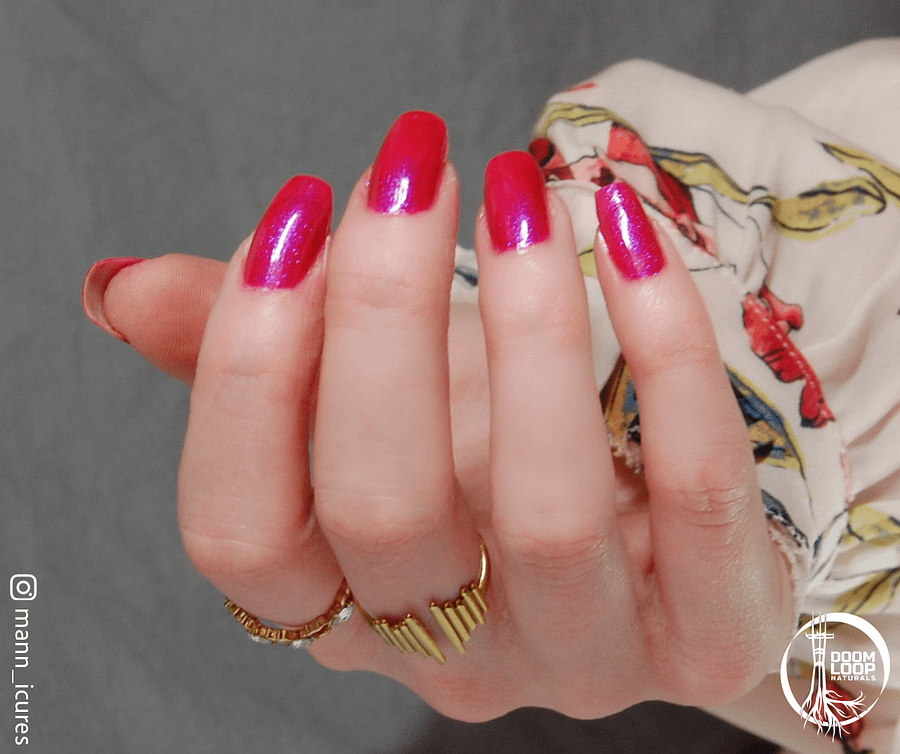 INFERNAL EQUINOX - Electric Fushia and Blue Shimmer Nail Polish product image (8)