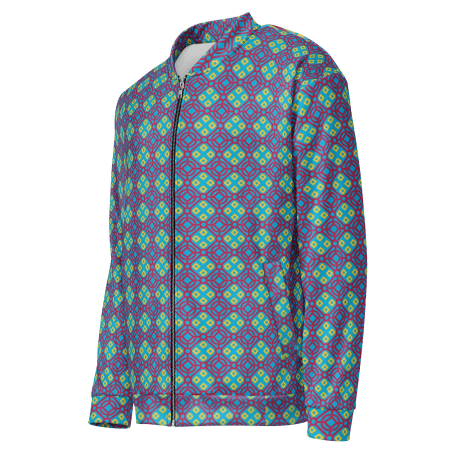 Multi Colored Batik Pattern Bomber Jacket product image (4)