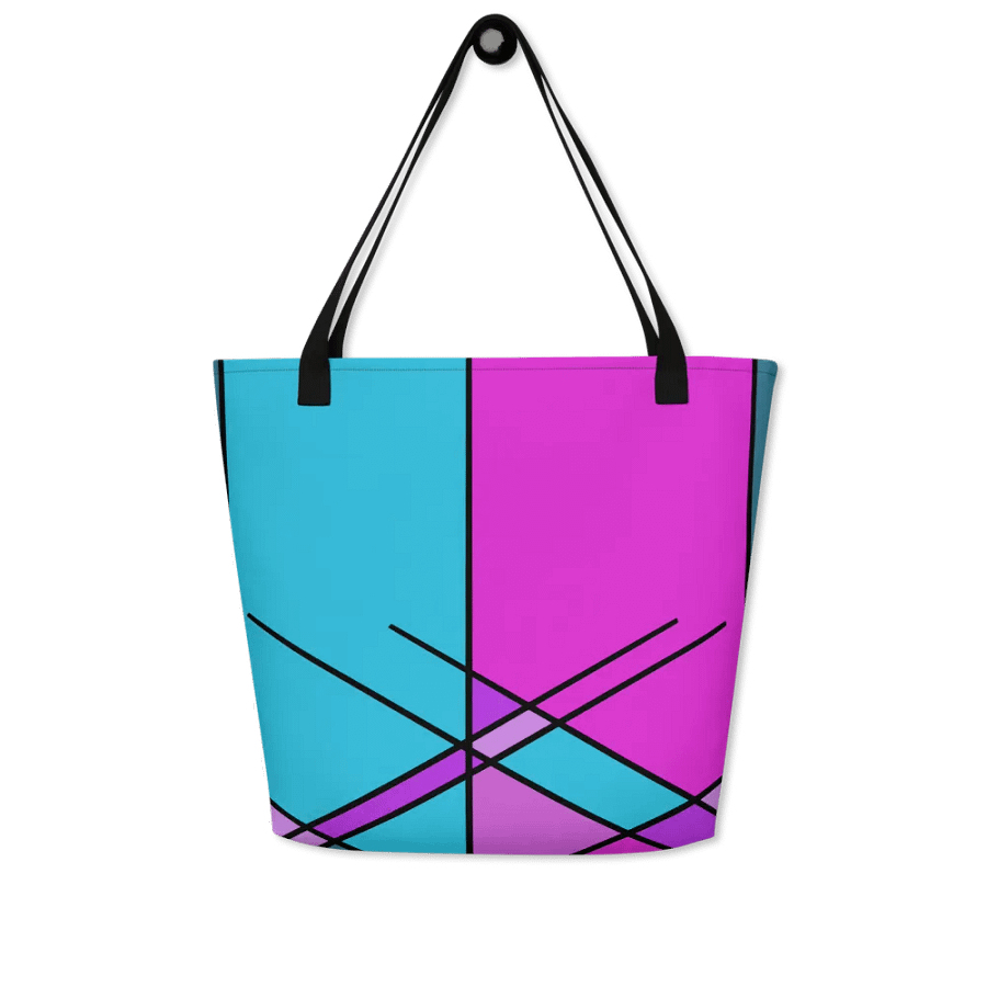 Symmetry In Shades Vibrant Geometric Design Tote Bag product image (4)