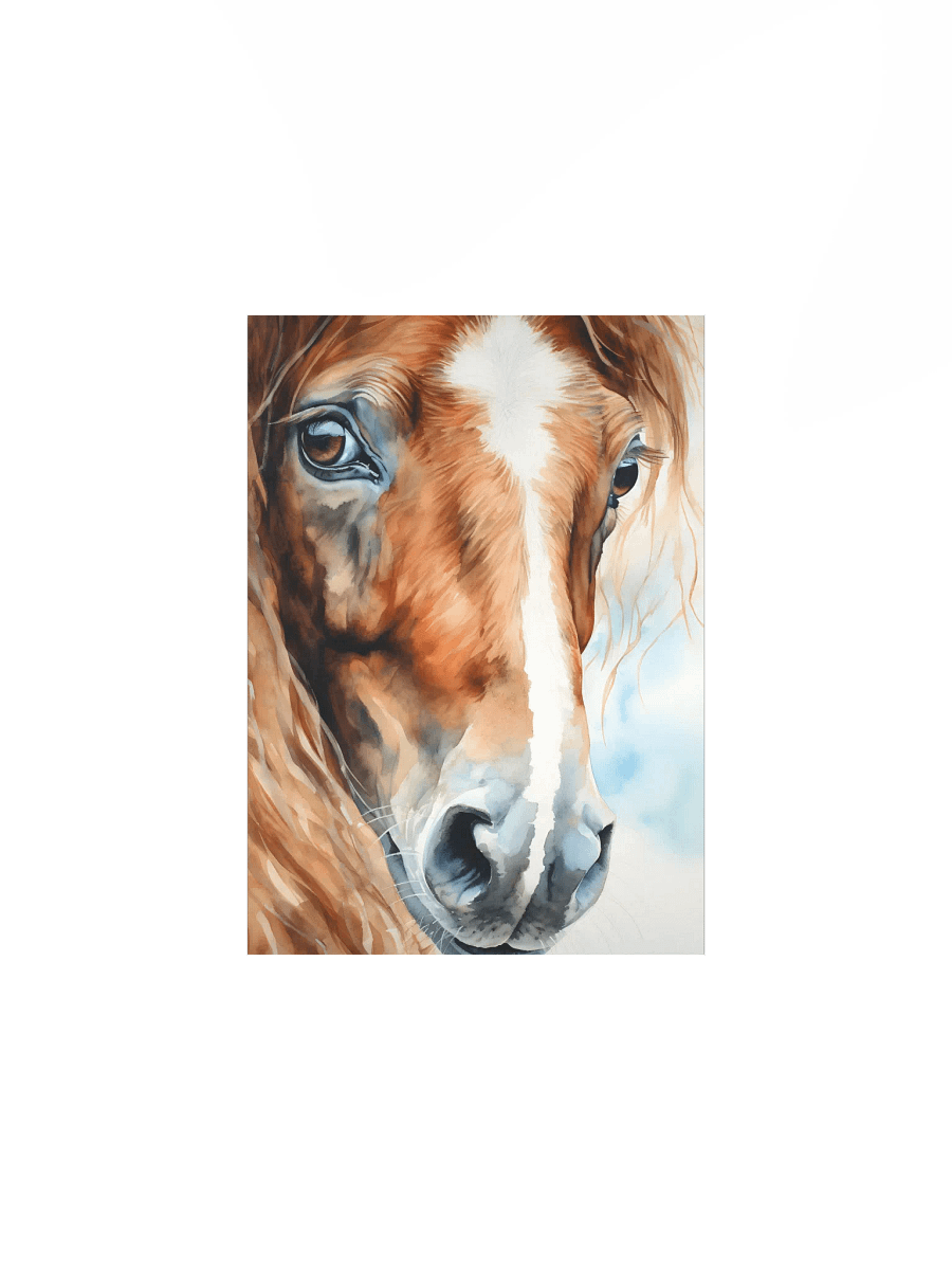 Watercolor Farmhouse Horse Portrait product image (2)