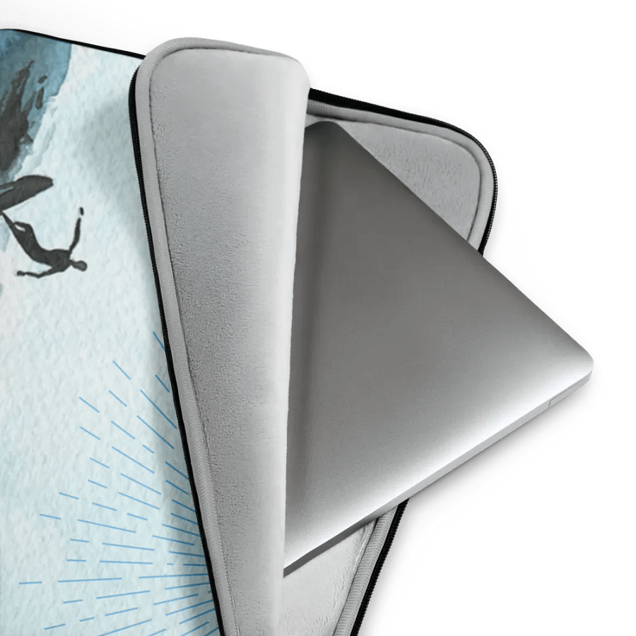 Tranquil Surfing Seascape Laptop Cover product image (4)