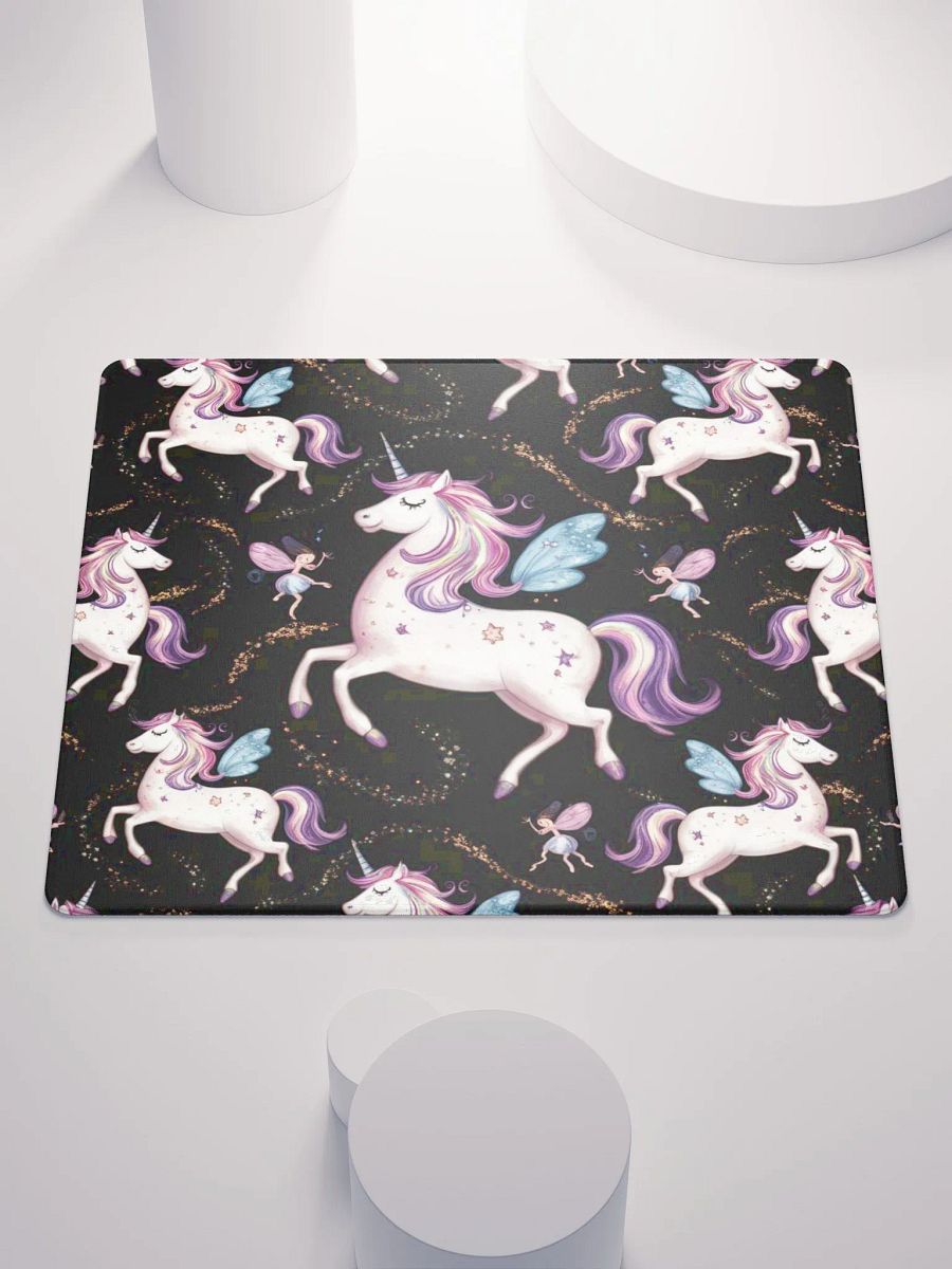 Enchanted Unicorn and Fairy Gaming Mouse Pad product image (1)