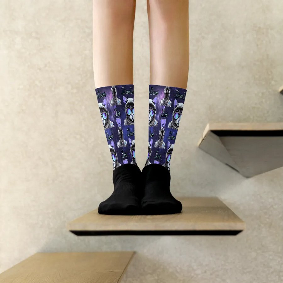 Cosmocat Gamer Socks - in Purrrple product image (9)