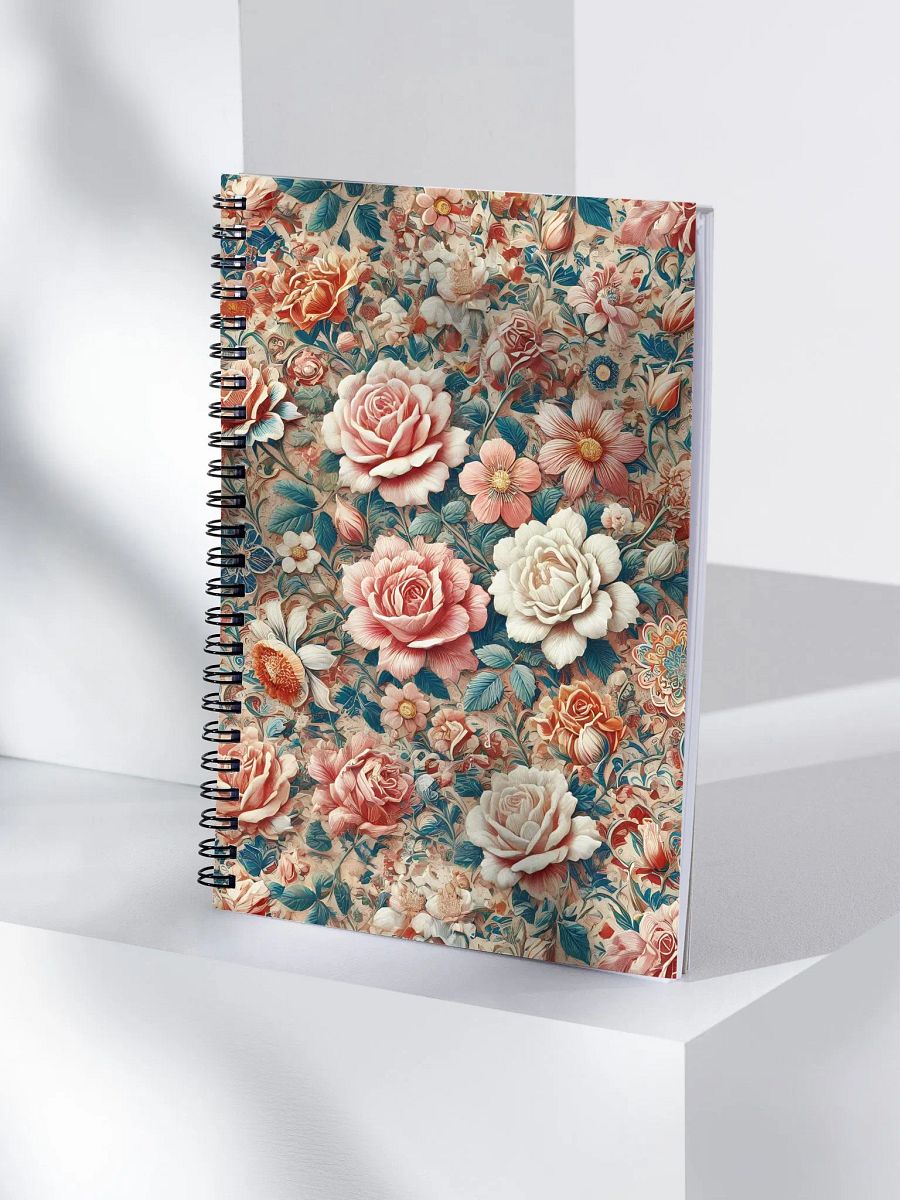 Royal Floral Spiral Notebook product image (4)