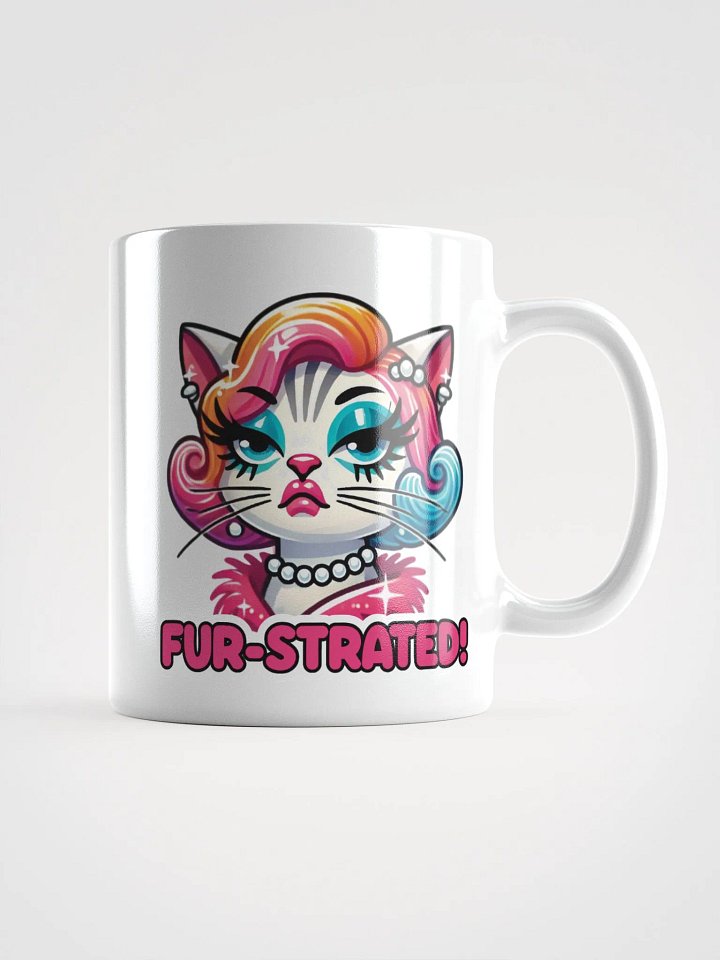 Fur-strated! White Glossy Mug product image (2)