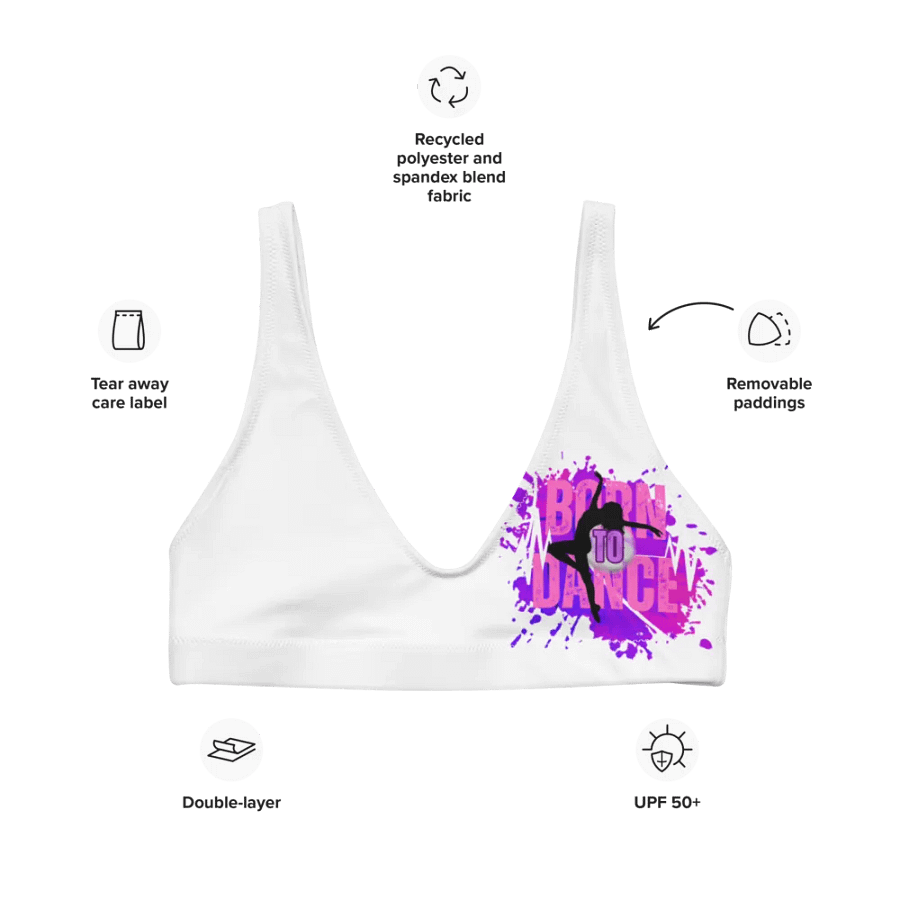 Born to Dance Her Silhouette Vibrant Bikini Top product image (9)