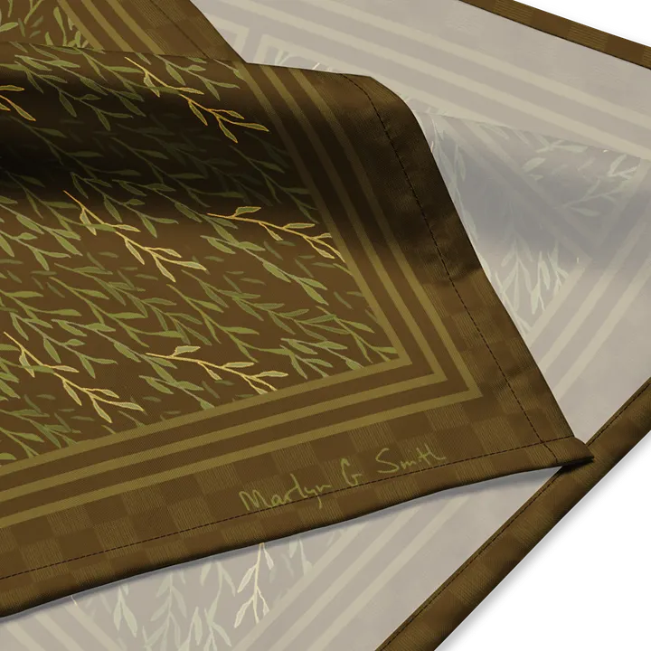 “Flowing Sprigs” Bandana in Green product image (2)