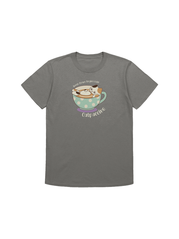 Catpuccino Cat - Unisex Adult Super Soft Lightweight T-shirt product image (14)