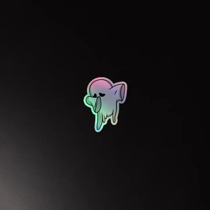 Whimsical Ghost Holographic Sticker Set product image (2)