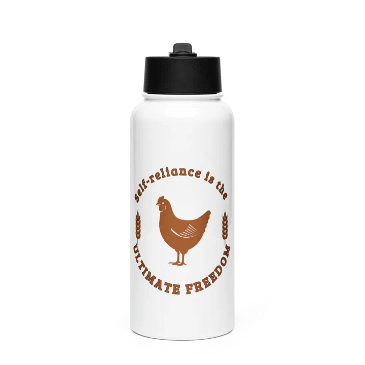 Self-Reliance Chicken Stainless Steel Water Bottle product image (1)