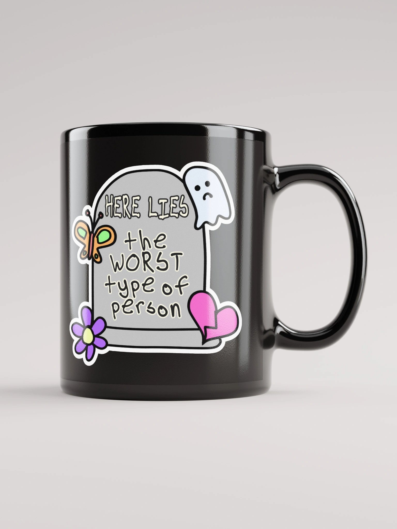 "Worst Type of Person" Black Mug product image (1)