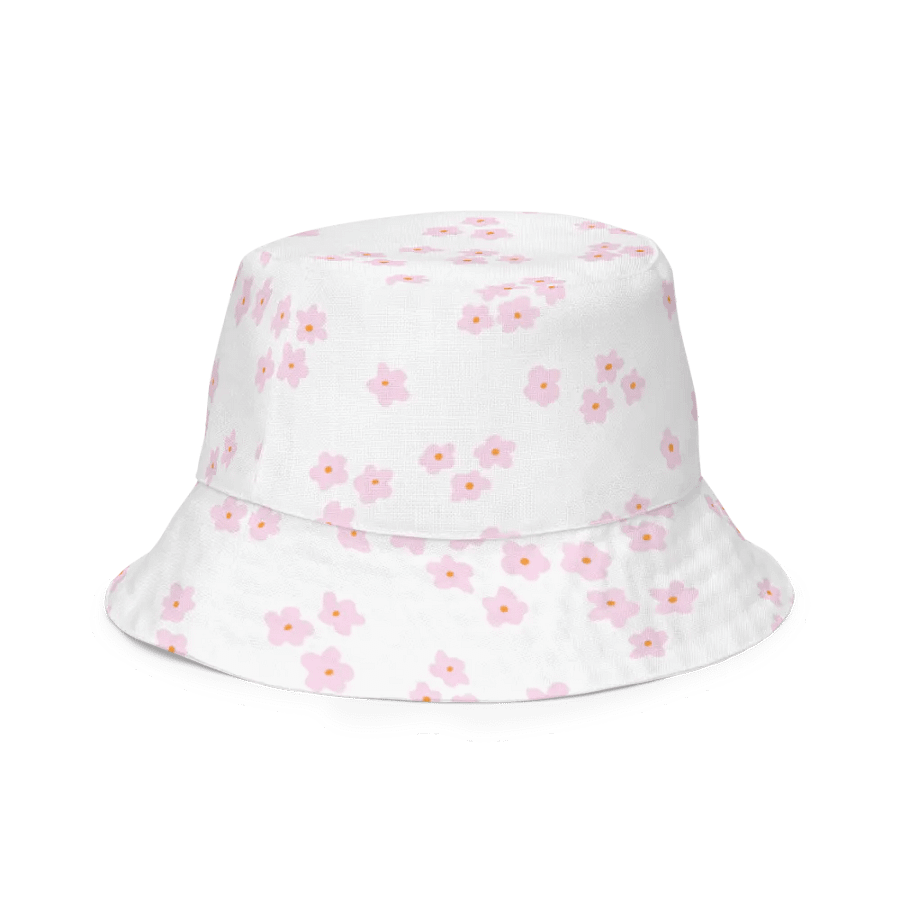 PINK DAISY COTTAGE PATTERN BUCKET HAT REVERSIBLE - Diesen Hut hat niemand ausser Dir ! product image (7)