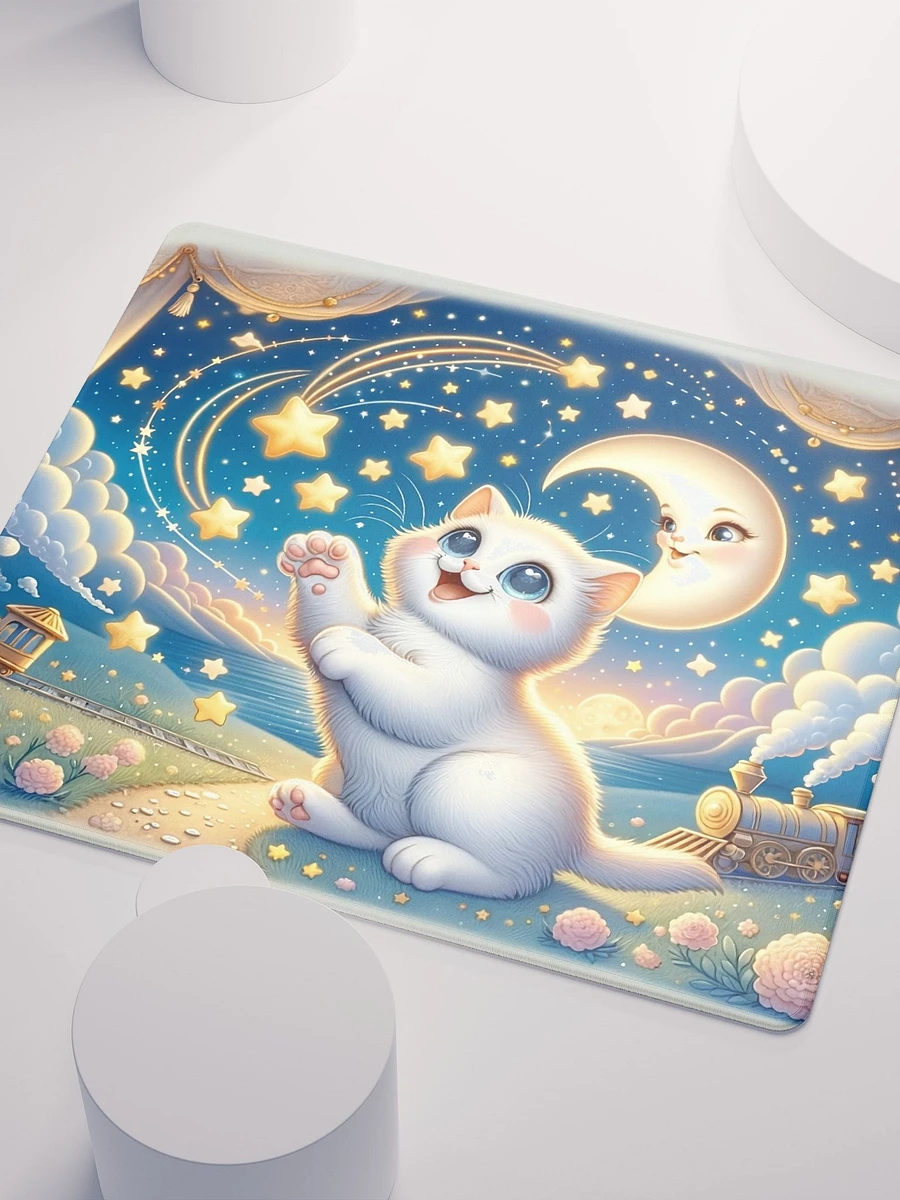 Gaming Mouse Pad: Moon and Stars Cat product image (3)