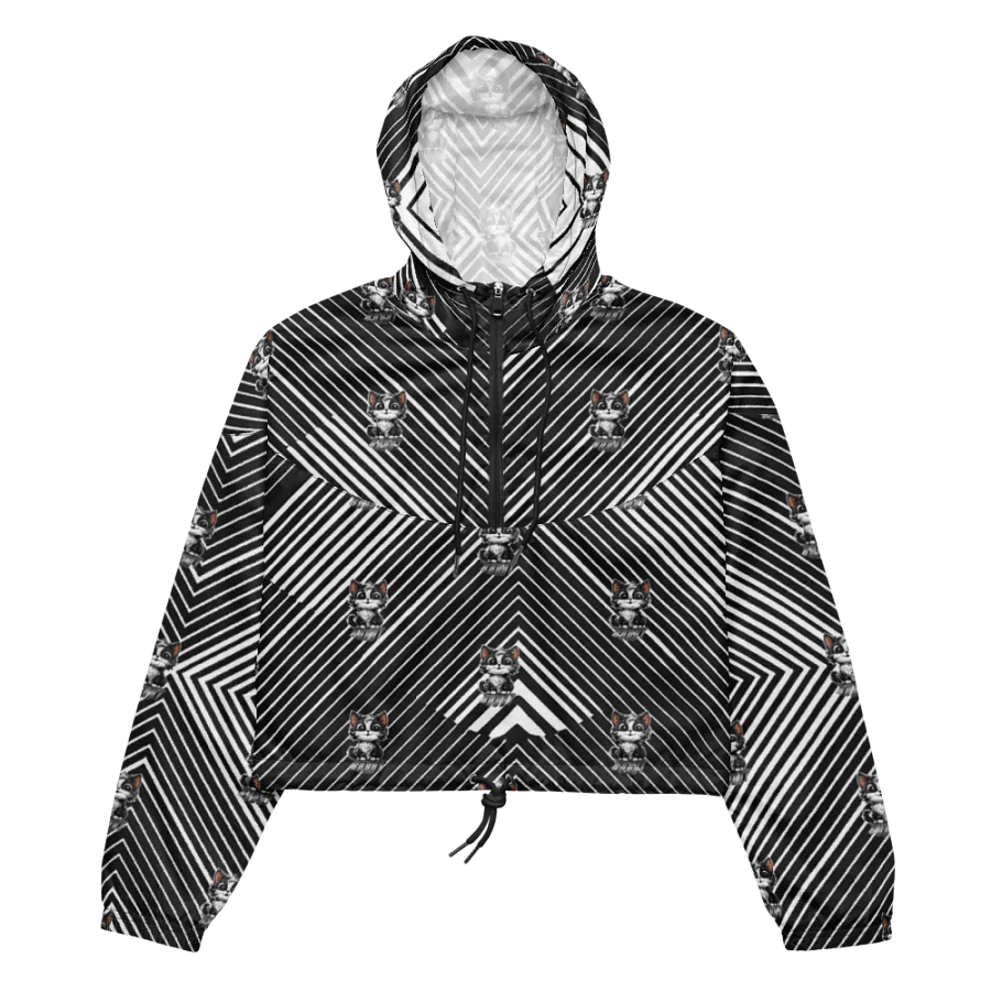 Buddy All-Over Print Women's Cropped Windbreaker product image (14)