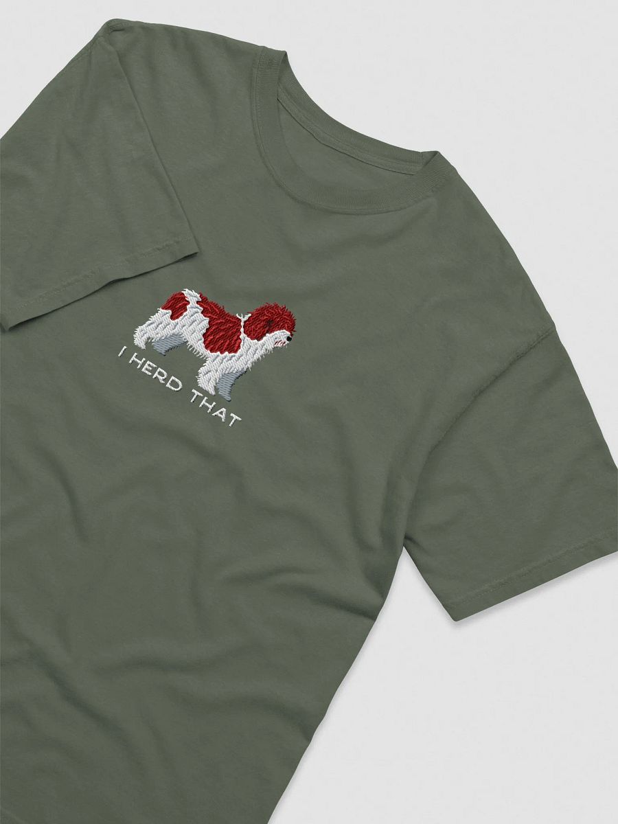 I Herd That T-Shirt(Embroidered) of a Spanish Water Dog(Chocolate & White) product image (27)