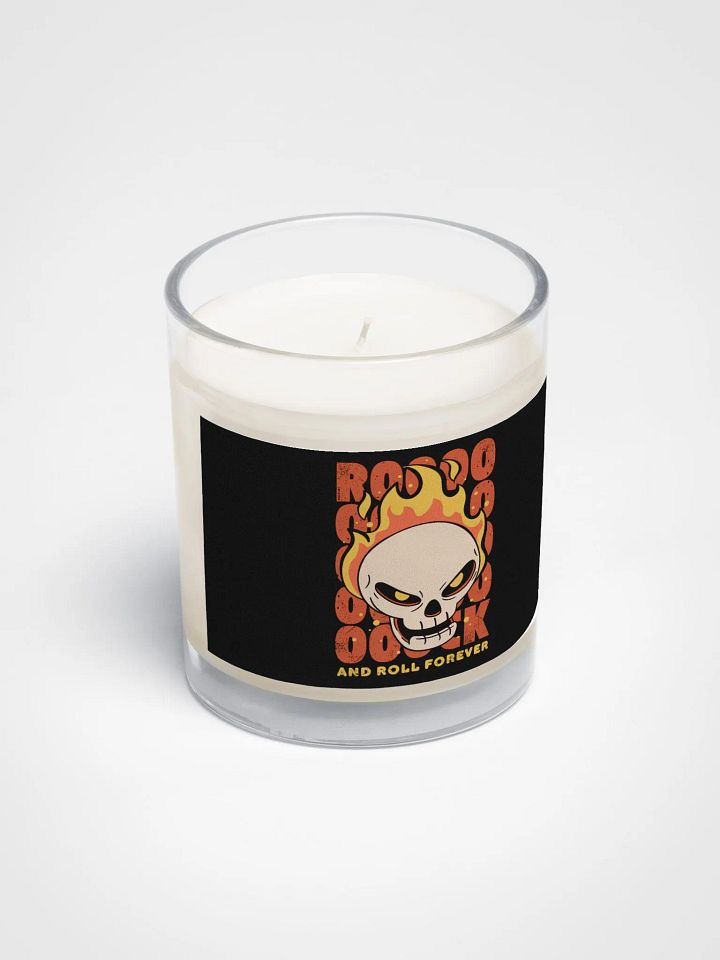 Flaming Skull Rock & Roll Candle product image (2)