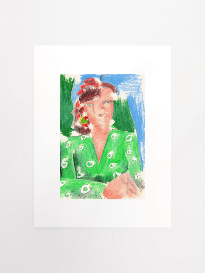 Woman in Green Shirt 03.27.85 print product image (2)