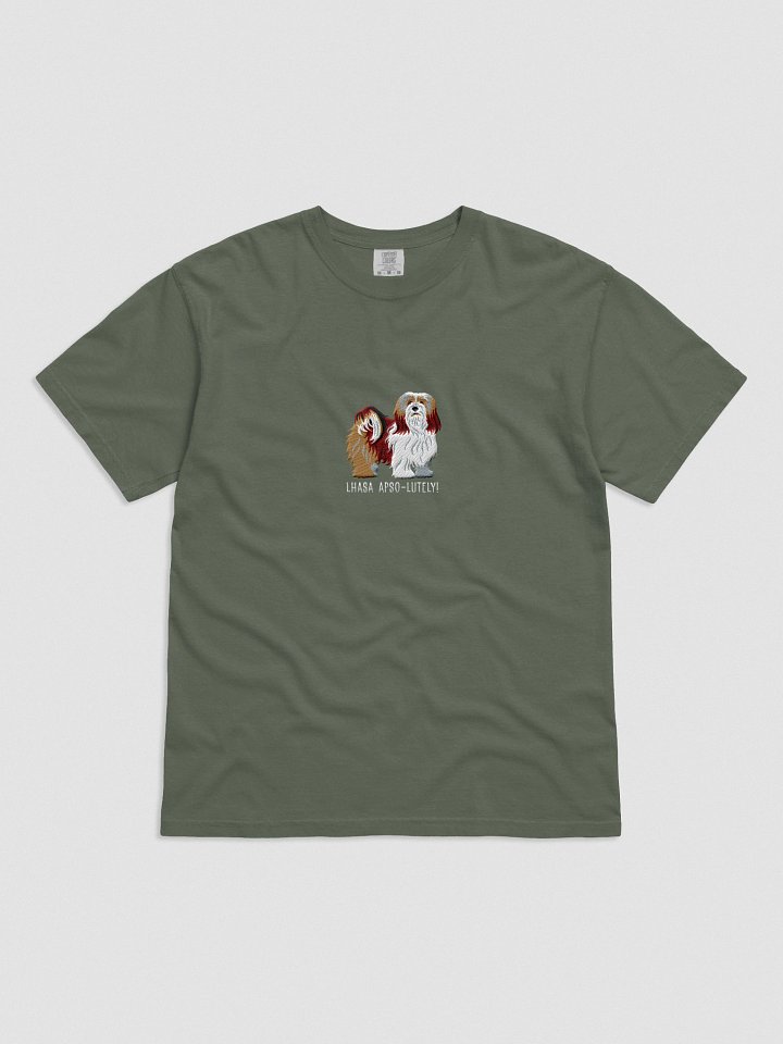 Lhasa Apso-lutely T-Shirt(Embroidered) of a Lhasa Apso(Brown) product image (41)