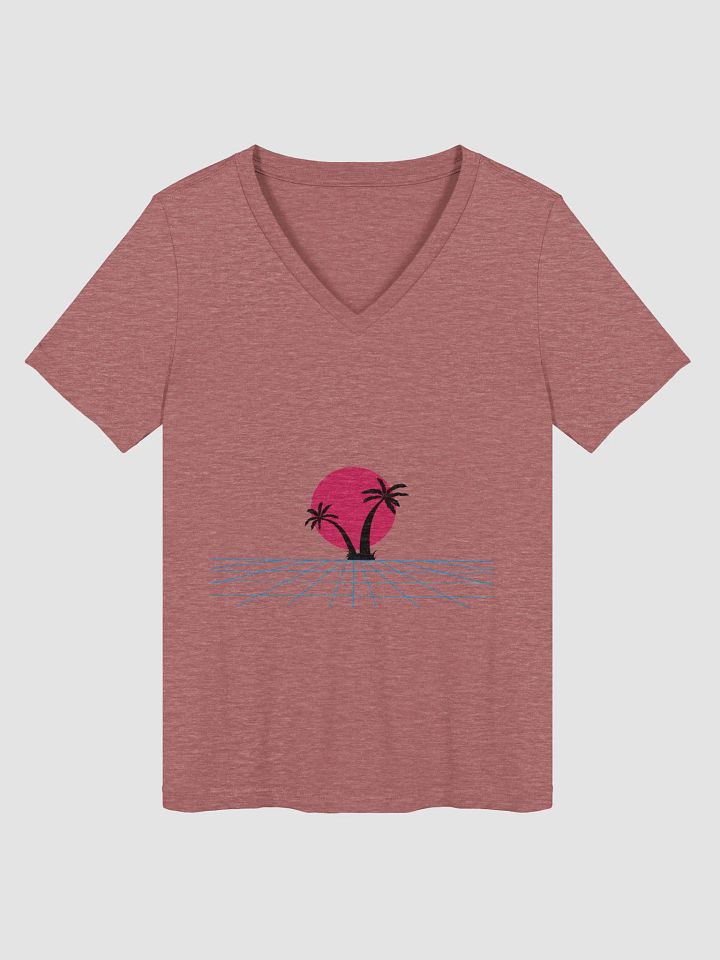 Retro Palm Paradise V-Neck Tee product image (1)