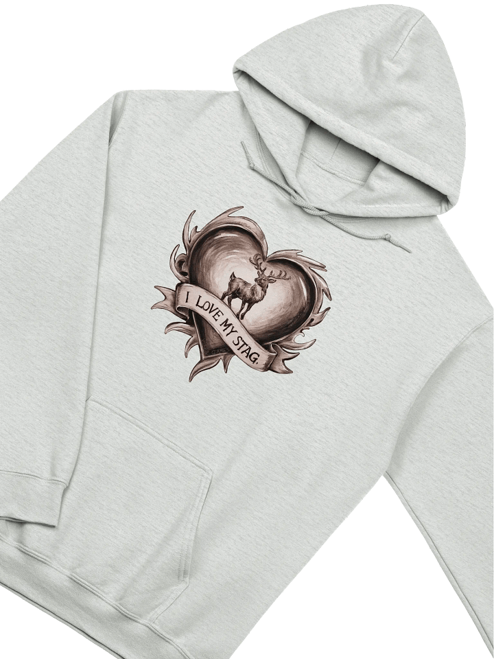 I Love My Stag Pencil and wash classic hoodie for the Vixen Hotwife. product image (20)