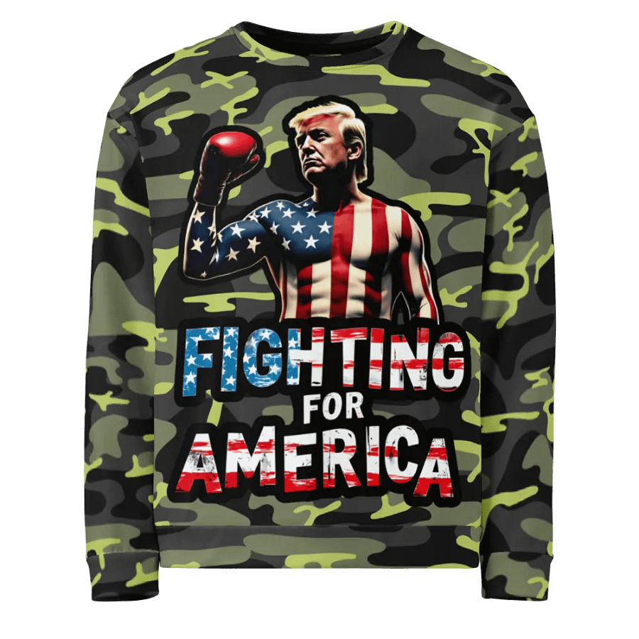 Sweatshirt: Trump, Fighting for America product image (1)