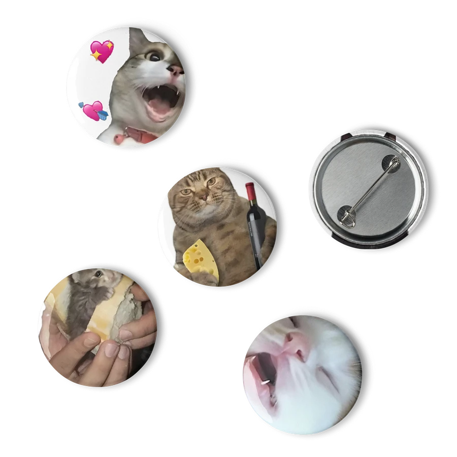 Set of Pin Buttons: Meme Cats 45 product image (6)