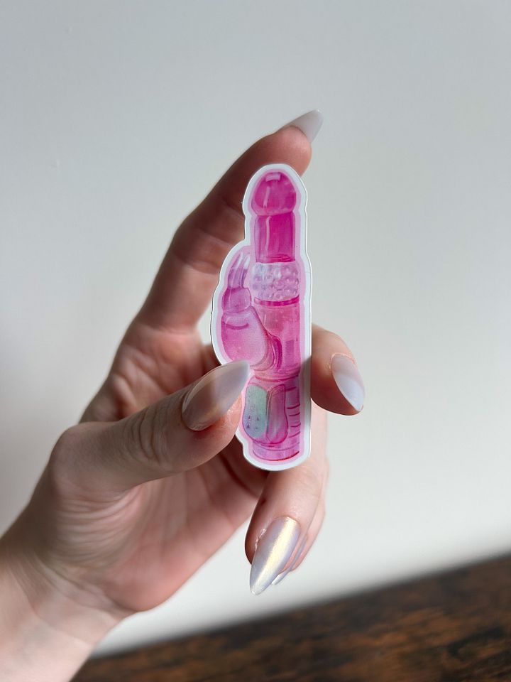 Good Vibes Only Glossy Vinyl Sticker | Sex positive stickers great for laptops, bottles, Notebooks, bachelor or bachelorette parties product image (2)