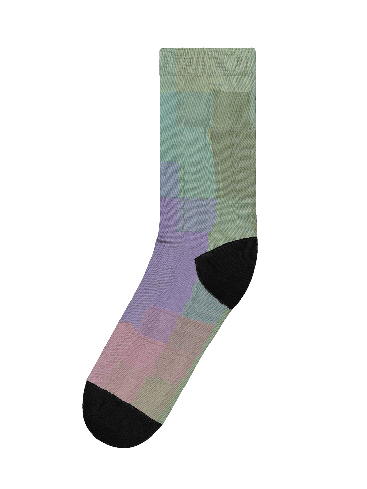 Lavender Sage Plaid EcoArt Crew: Premium Sustainable Socks product image (1)