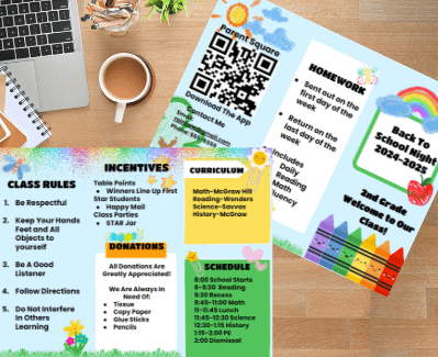 Back to School Crayon Brochure product image (1)