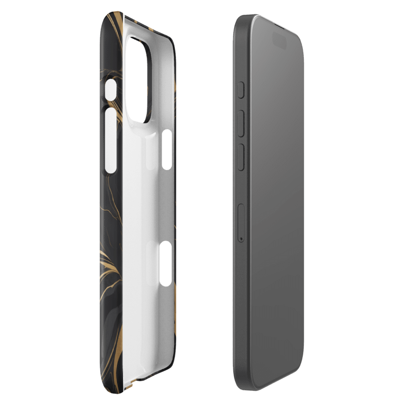 Snap Case for iPhone – Liquid Gold on Onyx product image (47)