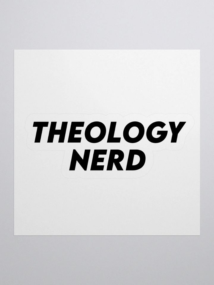 Theology nerd sticker product image (1)