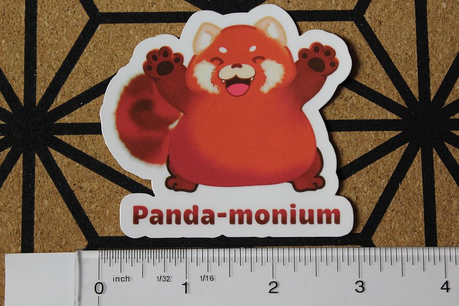 Red panda sticker product image (2)