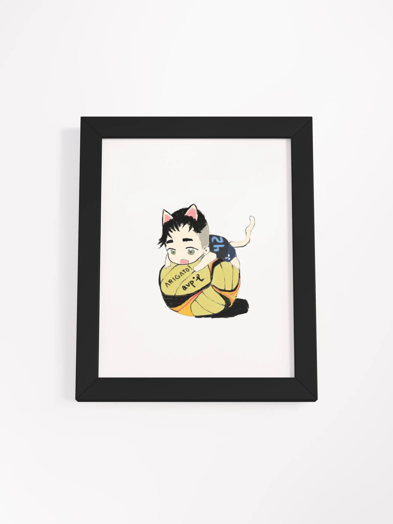 Arigato Neko Volleyball Poster product image (9)